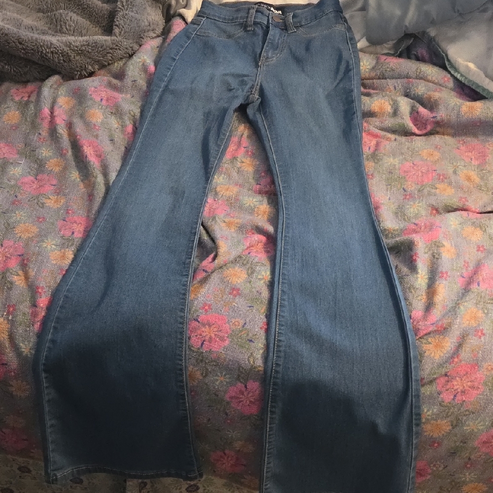 Fashion Nova Blue Flare Jeans